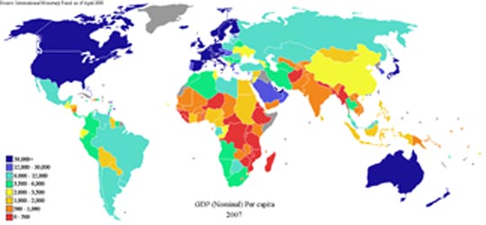 Economies by region
